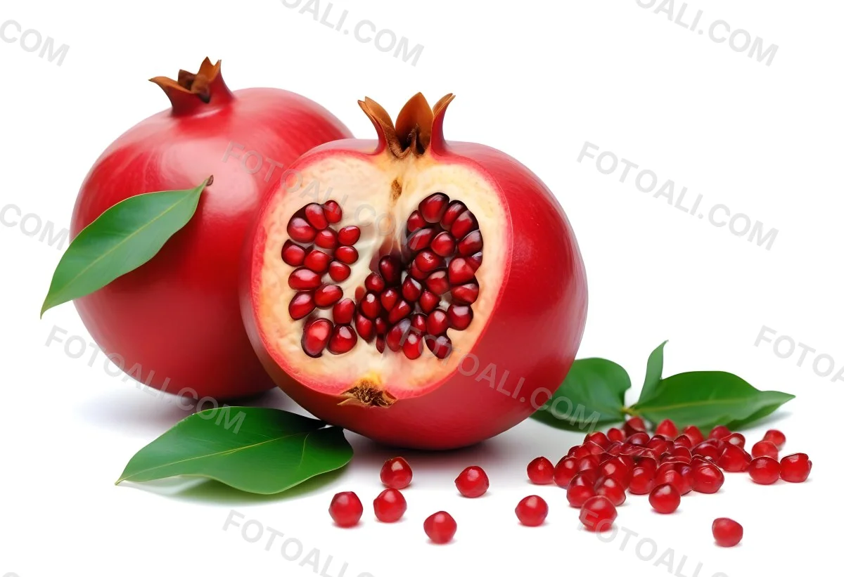 35mm Film Photography A Red Pomegranate Fruit With 6 6417