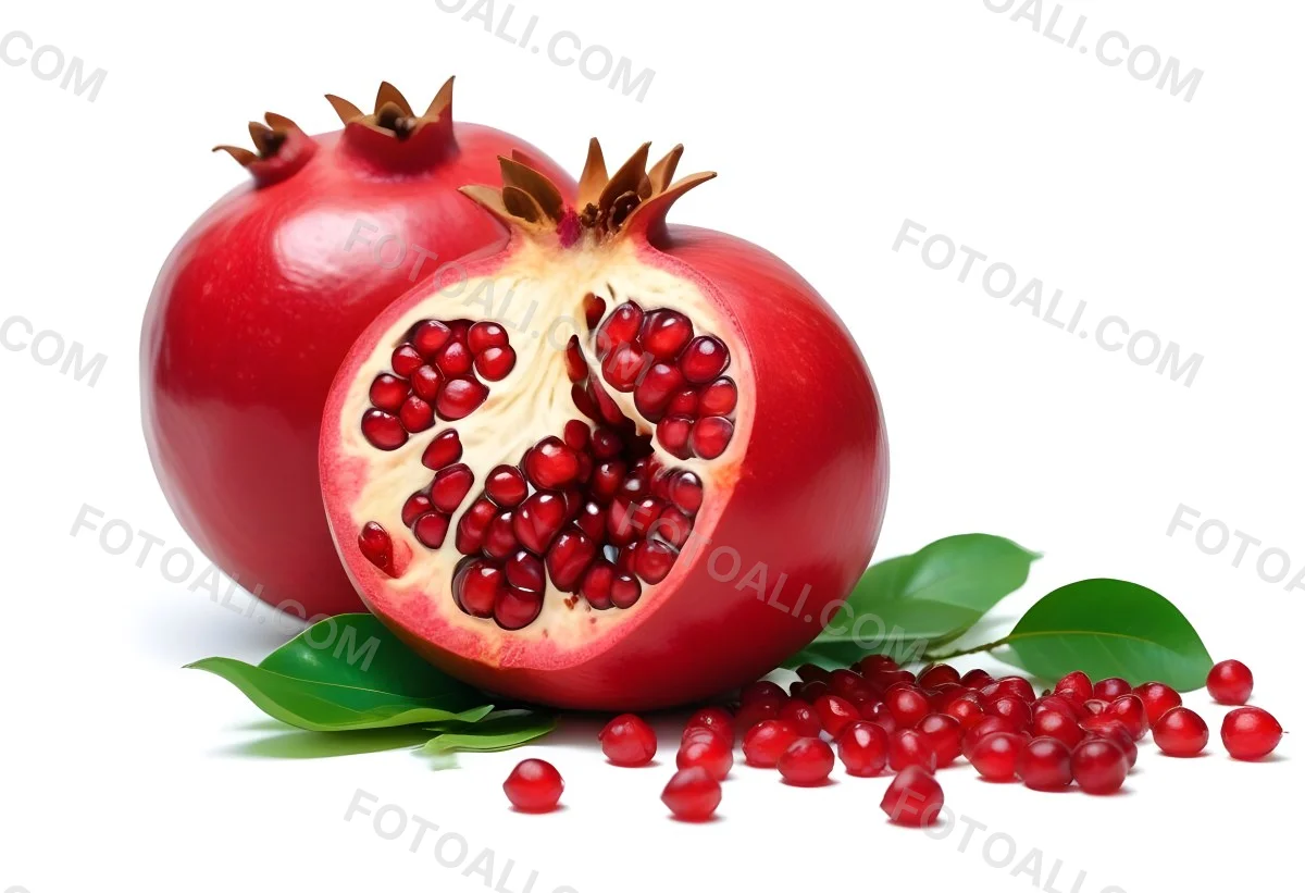 35mm Film Photography A Red Pomegranate Fruit With 8 3dc4