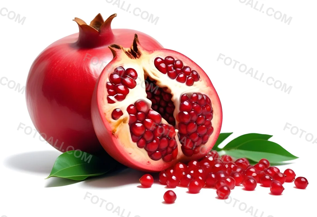 35mm Film Photography A Red Pomegranate Fruit With 9 A8f9