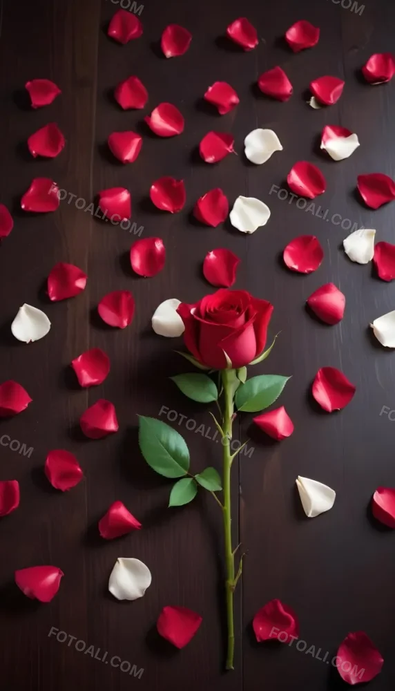 35mm Film Photography Red Rose Petals Scattered On A Wooden Surface The Petals Vary In Orientation And Overlap Slightly Creating A Vibrant Contrast Against The Dark Wood White Rose Petals Scattered On A Metal Surface 15 6163