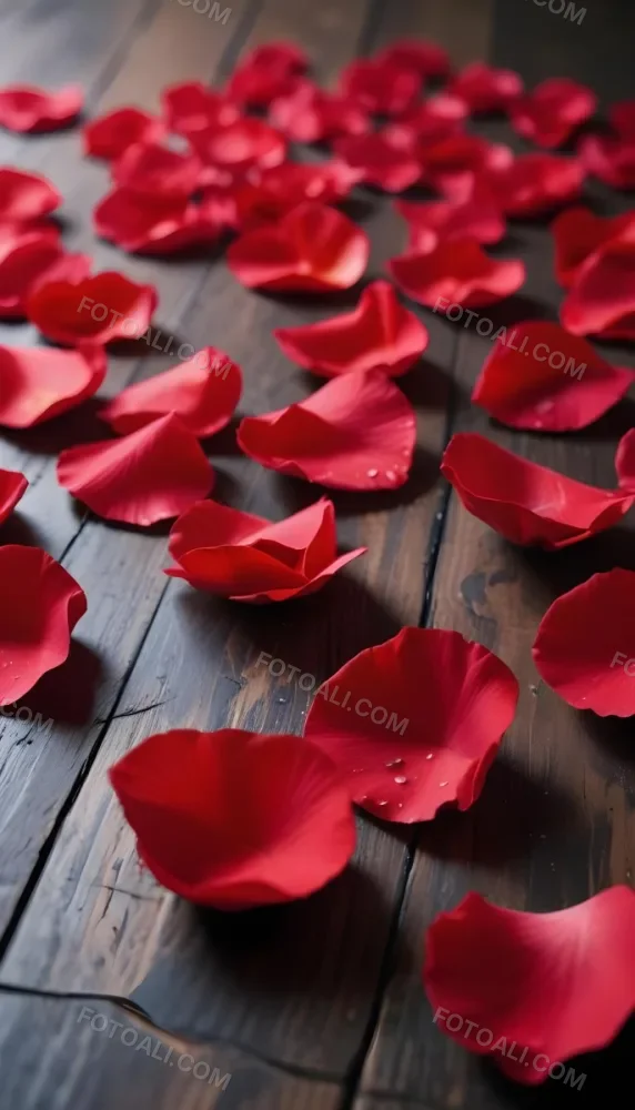35mm Film Photography Red Rose Petals Scattered On A Wooden Surface The Petals Vary In Orientation And Overlap Slightly Creating A Vibrant Contrast Against The Dark Wood White Rose Petals Scattered On A Metal Surface 42 11ac