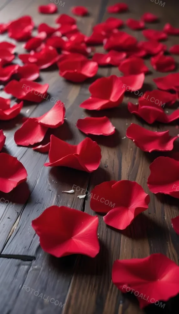 35mm Film Photography Red Rose Petals Scattered On A Wooden Surface The Petals Vary In Orientation And Overlap Slightly Creating A Vibrant Contrast Against The Dark Wood White Rose Petals Scattered On A Metal Surface 46 6425