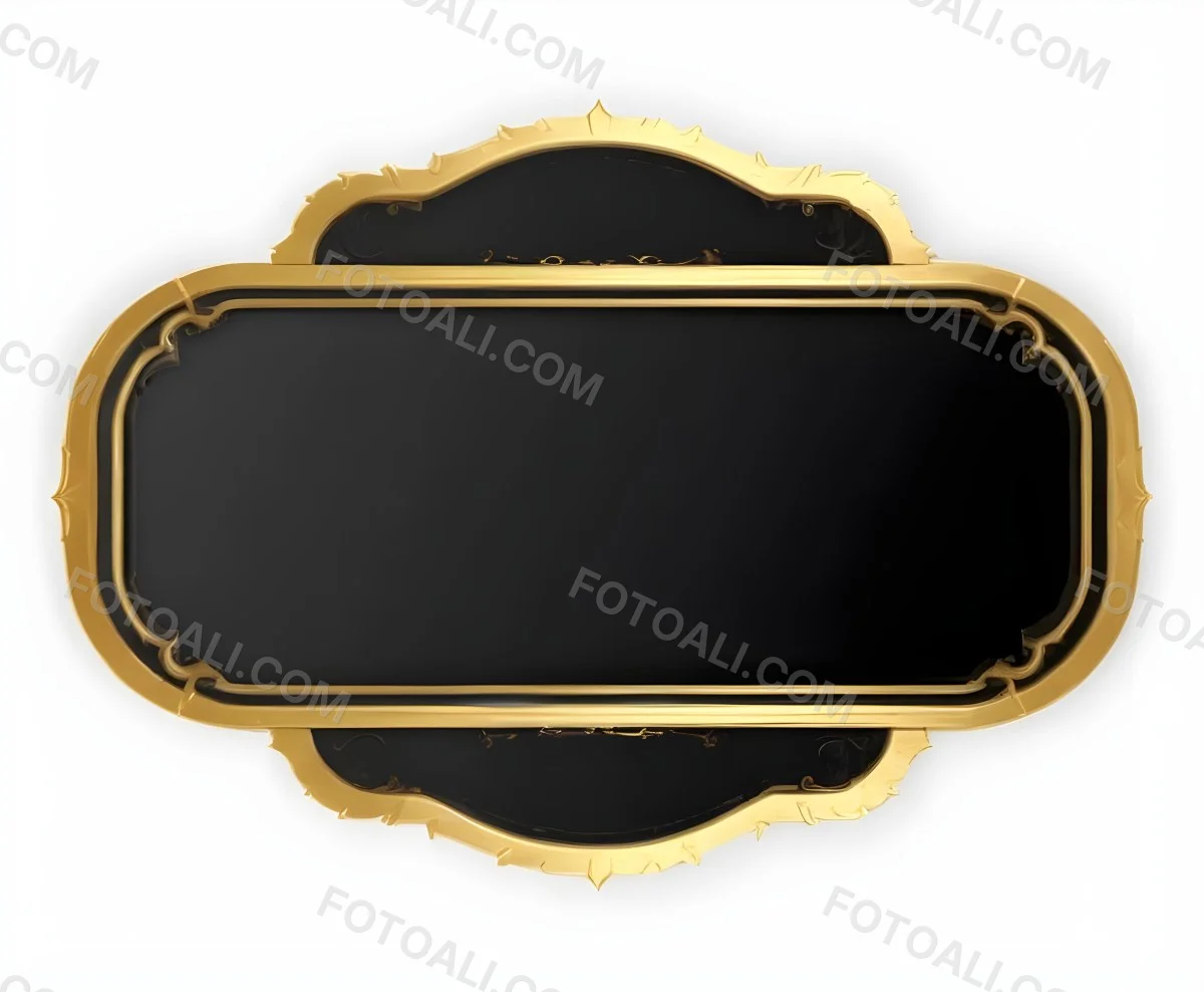 3d Model A Black And Gold Ornate Frame With Ornate Corners A Classic Design And A Black Background Figure Octane Render Volumetric Highly Detailed Videogame Aesthetic 23 0f13