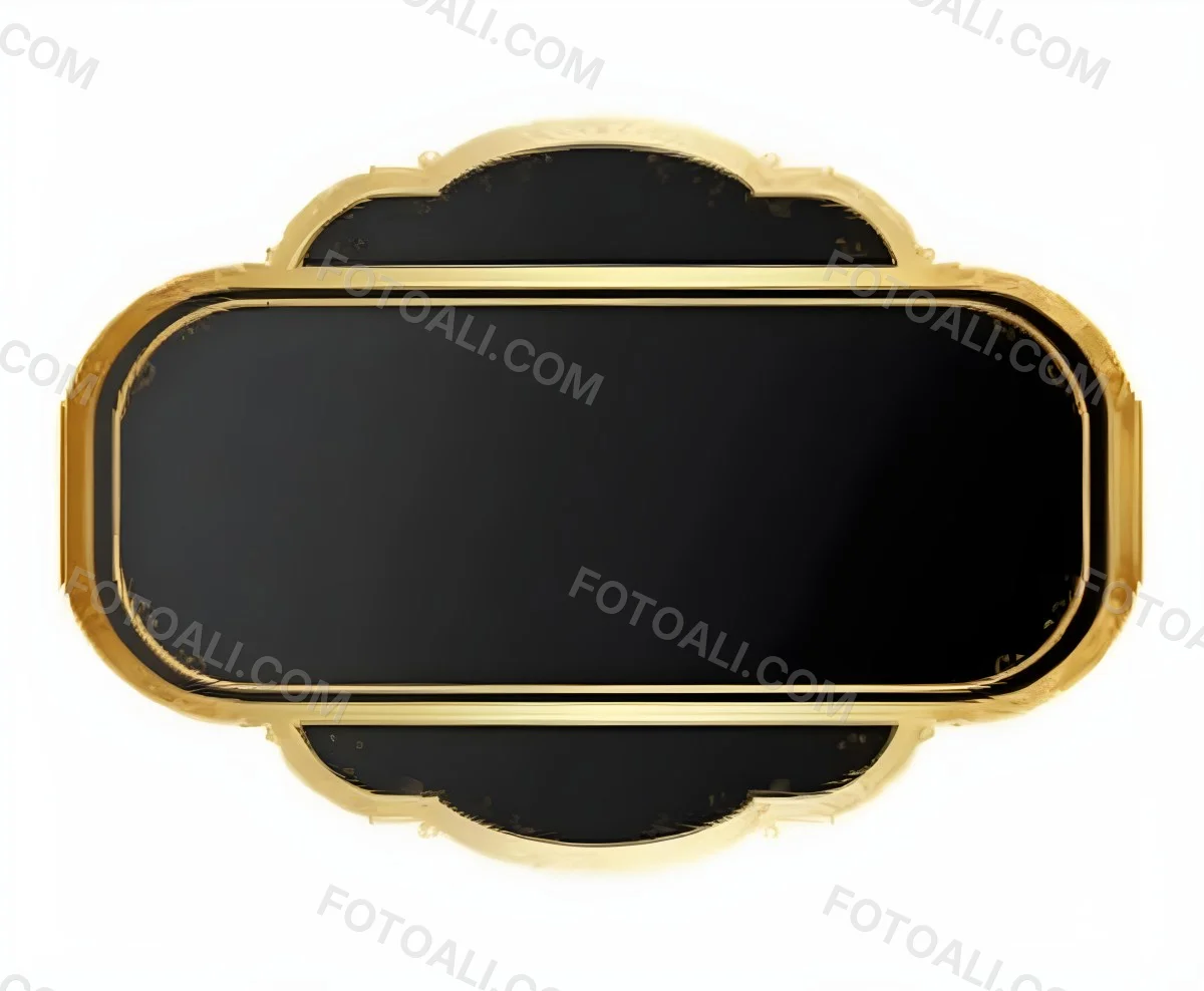 3d Model A Black And Gold Ornate Frame With Ornate Corners A Classic Design And A Black Background Figure Octane Render Volumetric Highly Detailed Videogame Aesthetic 26 0f38