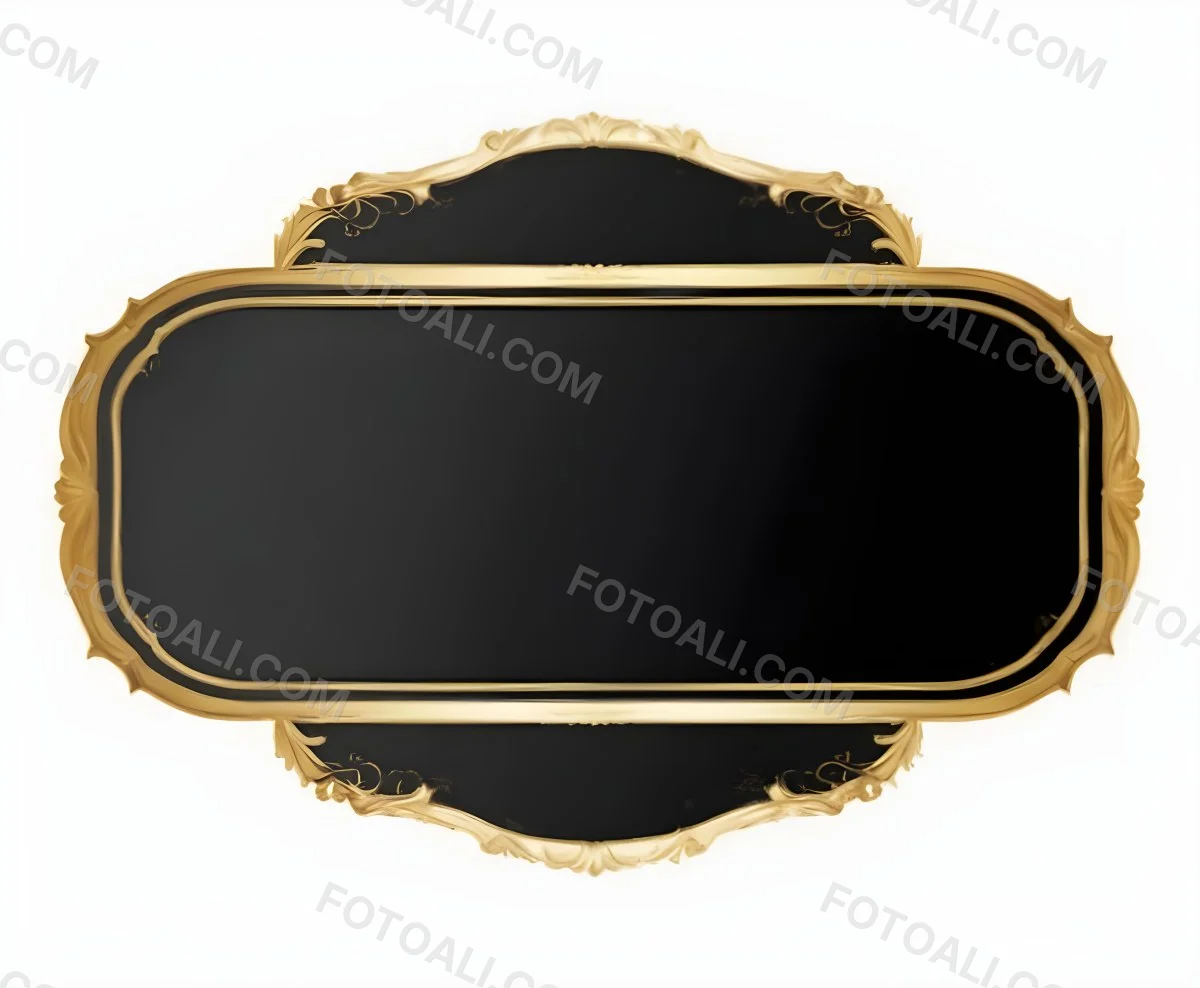 3d Model A Black And Gold Ornate Frame With Ornate Corners A Classic Design And A Black Background Figure Octane Render Volumetric Highly Detailed Videogame Aesthetic 6 A8bd