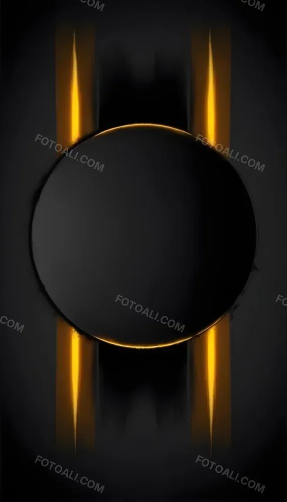 3d Model A Black Circle With A Black Outline In The Center Of A Black Background With Two Vertical Black Lines Figure Octane Render Volumetric Highly Detailed Videogame Aesthetic 10 38a5
