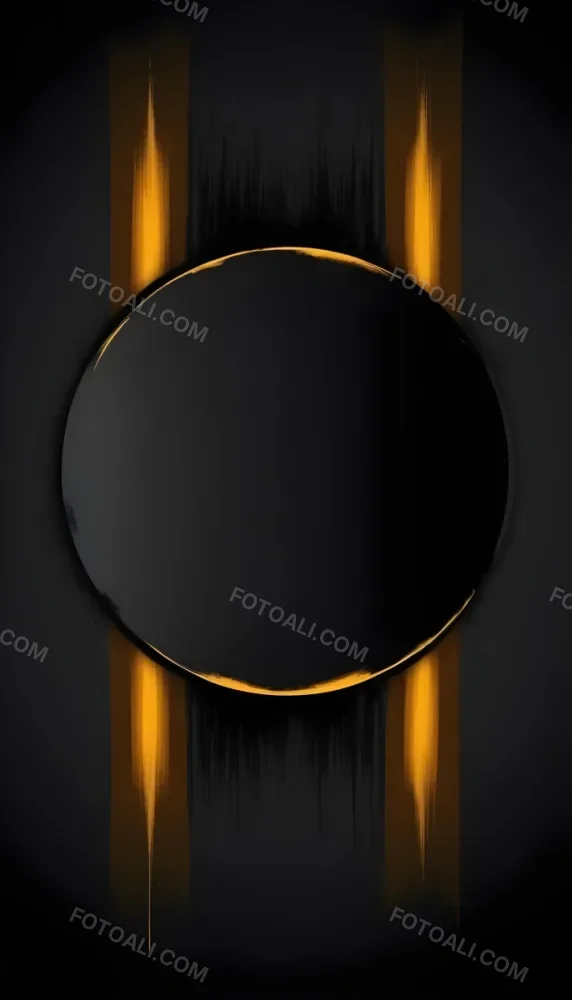 3d Model A Black Circle With A Black Outline In The Center Of A Black Background With Two Vertical Black Lines Figure Octane Render Volumetric Highly Detailed Videogame Aesthetic 12 5aa0