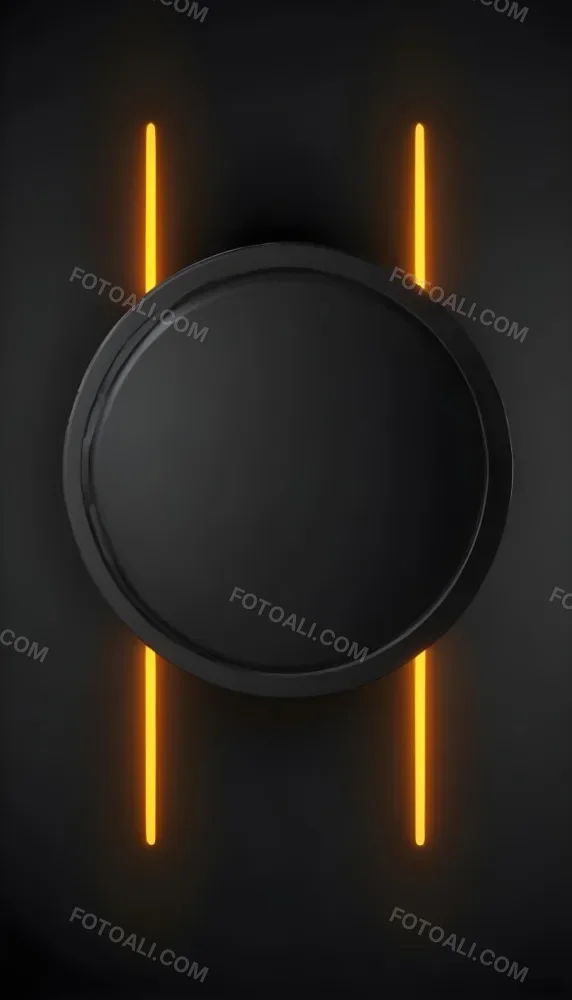 3d Model A Black Circle With A Black Outline In The Center Of A Black Background With Two Vertical Black Lines Figure Octane Render Volumetric Highly Detailed Videogame Aesthetic 27 F94a