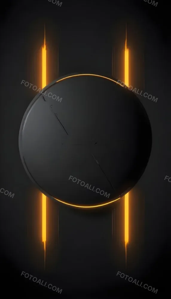 3d Model A Black Circle With A Black Outline In The Center Of A Black Background With Two Vertical Black Lines Figure Octane Render Volumetric Highly Detailed Videogame Aesthetic 28 5ec5