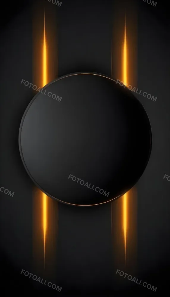 3d Model A Black Circle With A Black Outline In The Center Of A Black Background With Two Vertical Black Lines Figure Octane Render Volumetric Highly Detailed Videogame Aesthetic 41 0284