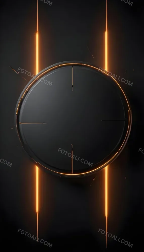 3d Model A Black Circle With A Black Outline In The Center Of A Black Background With Two Vertical Black Lines Figure Octane Render Volumetric Highly Detailed Videogame Aesthetic 7 9047