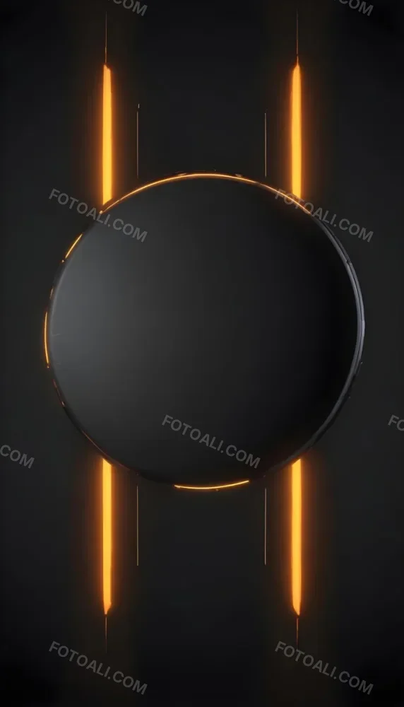 3d Model A Black Circle With A Black Outline In The Center Of A Black Background With Two Vertical Black Lines Figure Octane Render Volumetric Highly Detailed Videogame Aesthetic 9 6fb0