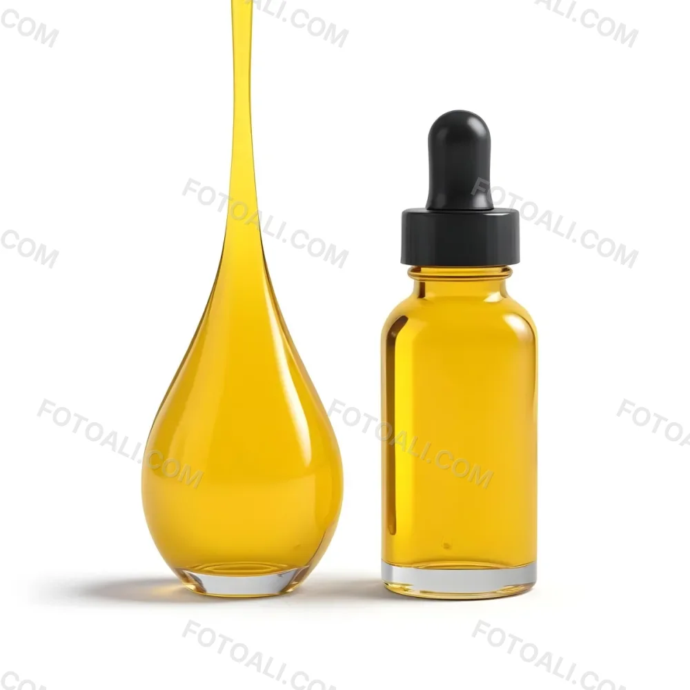 3d Model A Bottle Of Oil With A Dropper And A Drop Of Oil On A White Background Figure Octane Render Volumetric Highly Detailed Videogame Aesthetic 21 85c3