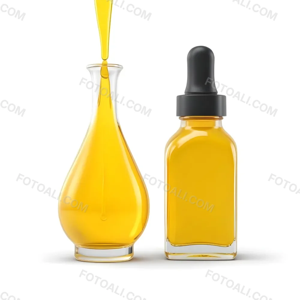 3d Model A Bottle Of Oil With A Dropper And A Drop Of Oil On A White Background Figure Octane Render Volumetric Highly Detailed Videogame Aesthetic 27 8c25