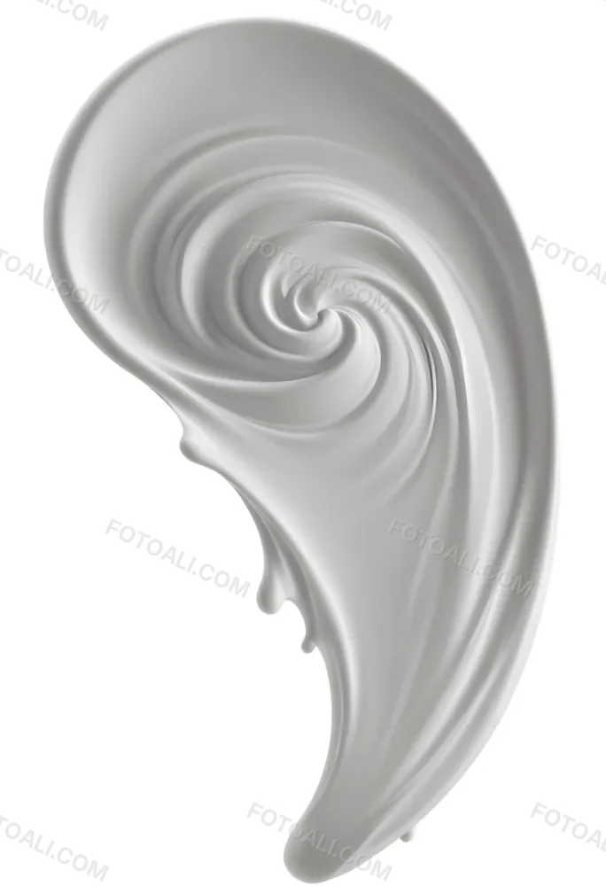 3d Model A Close Up View Of A White Cream Or Lotion Product With A Smooth Swirling Texture In Daylight With A Wooden Background Figure Octane Render Volumetric Highly Detailed Videogame Aesthetic 4 0169