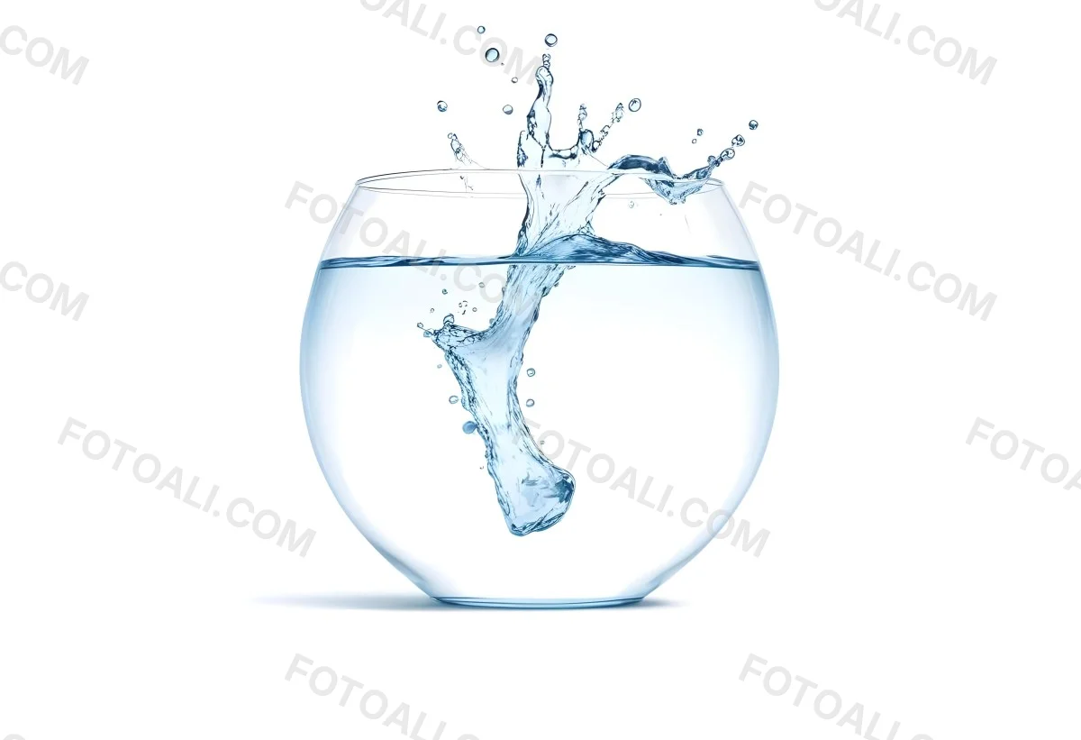3d Model A Glass Filled With Water A Splash Of Water Is Visible The Background Is Plain White The Glass Is Made Of Clear Glass Figure Octane Render Volumetric Highly Detailed Videogame Aesthetic 43 5f12