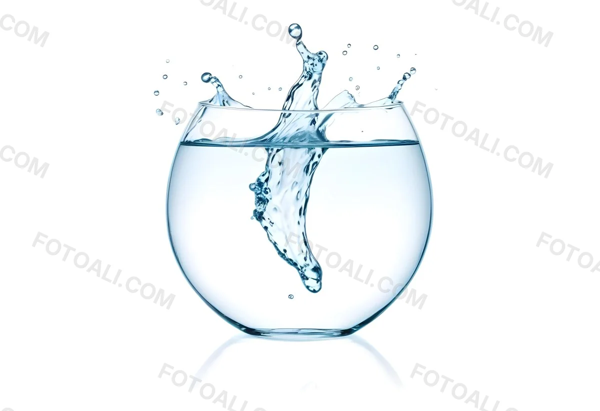 3d Model A Glass Filled With Water A Splash Of Water Is Visible The Background Is Plain White The Glass Is Made Of Clear Glass Figure Octane Render Volumetric Highly Detailed Videogame Aesthetic 68 5da6