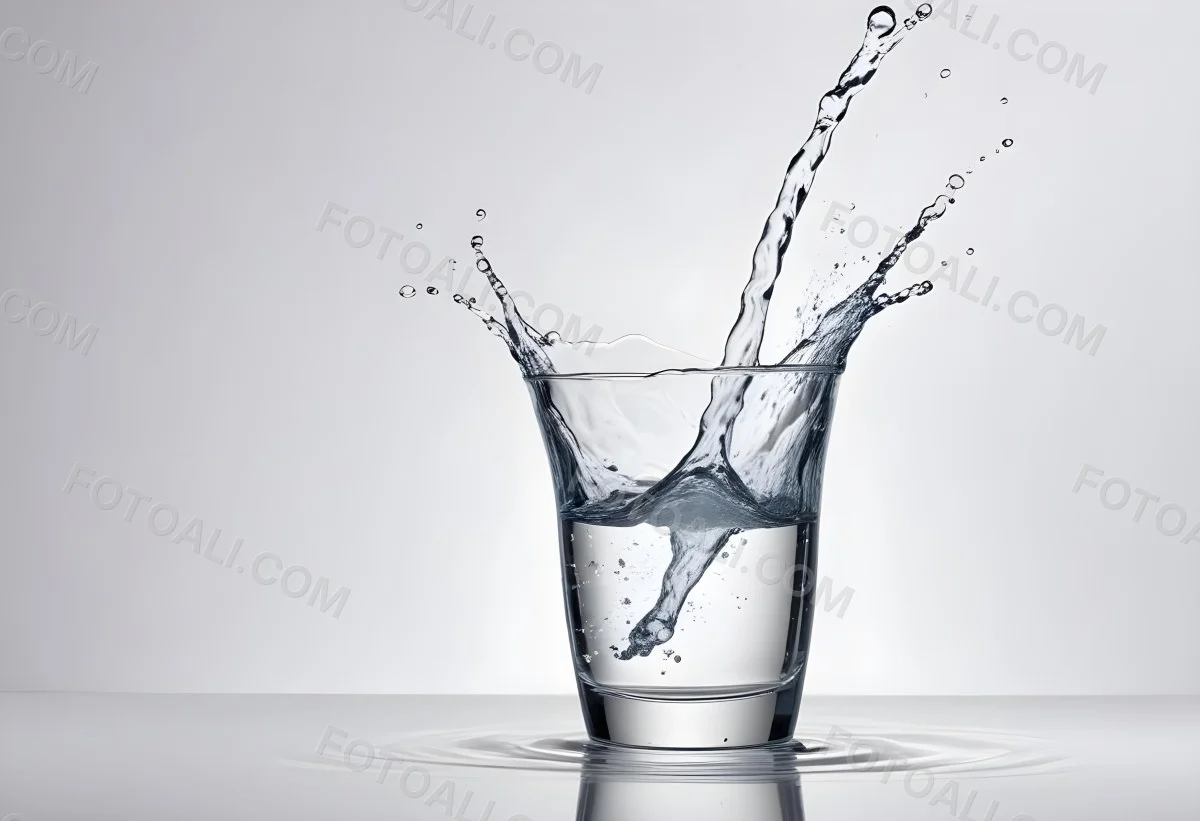3d Model A Glass Filled With Water A Splash Of Water Is Visible The Background Is Plain White The Glass Is Made Of Clear Glass Figure Octane Render Volumetric Highly Detailed Videogame Aesthetic 84 1aec