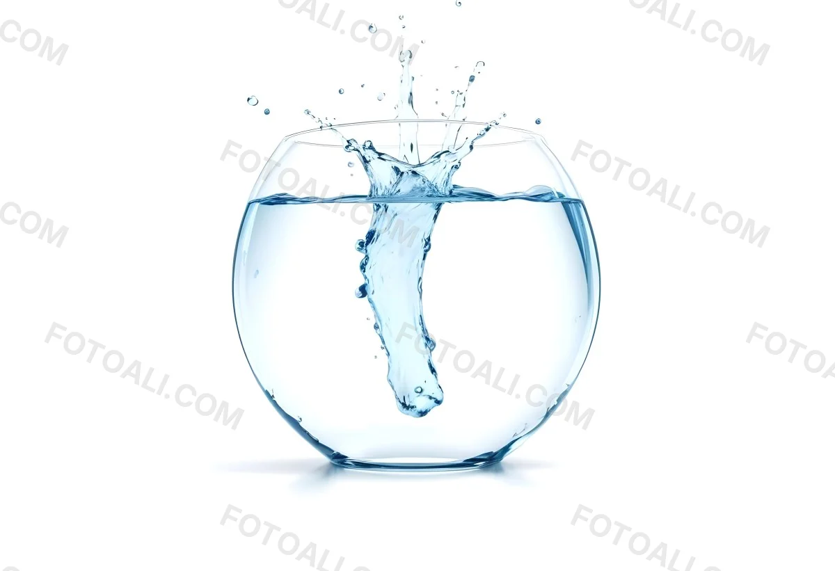 3d Model A Glass Filled With Water A Splash Of Water Is Visible The Background Is Plain White The Glass Is Made Of Clear Glass Figure Octane Render Volumetric Highly Detailed Videogame Aesthetic 9 9657