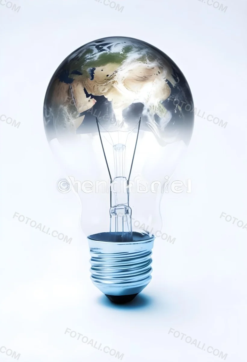 3d Model A Light Bulb With The Earth Inside The Bulb Is On A White Background The Earth Is Visible Through The Glass Figure Octane Render Volumetric Highly Detailed Videogame Aesthetic 17 4250
