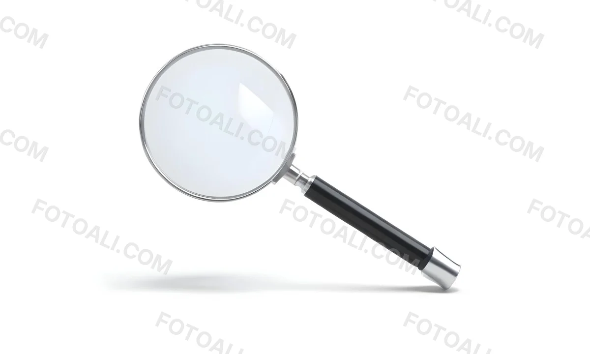 3d Model A Magnifying Glass With A Black Handle And A Silver Frame Casting A Shadow On A Black Background Figure Octane Render Volumetric Highly Detailed Videogame Aesthetic 12 4553