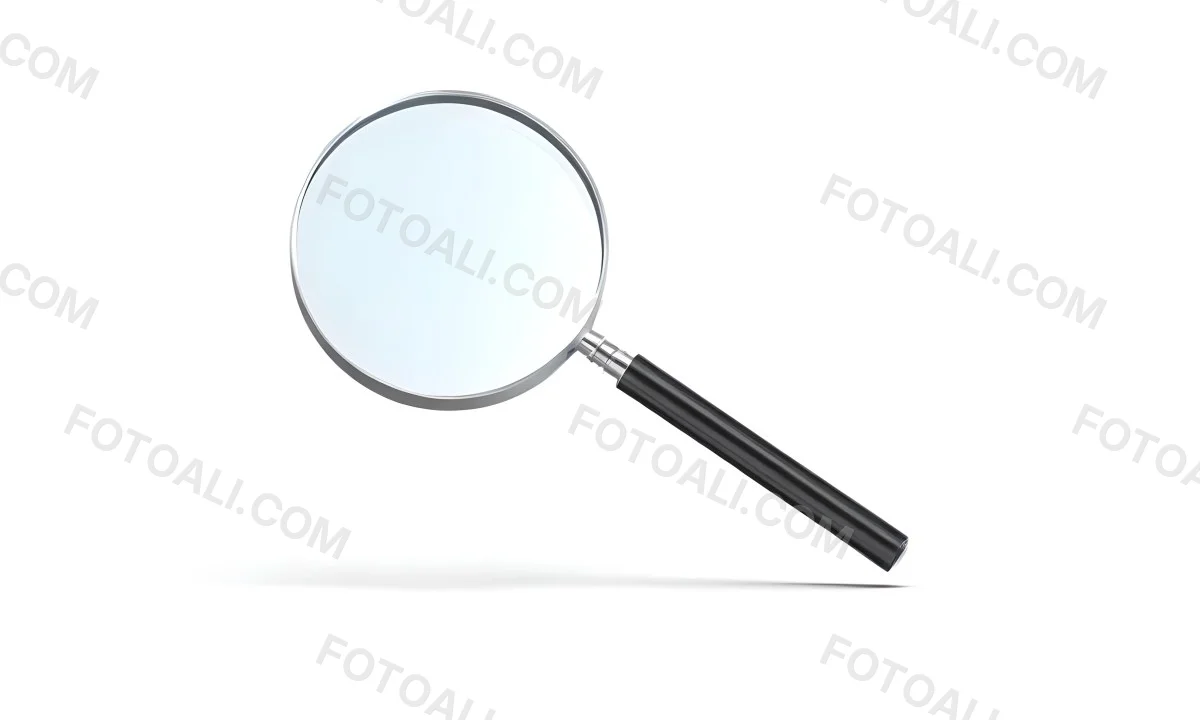 3d Model A Magnifying Glass With A Black Handle And A Silver Frame Casting A Shadow On A Black Background Figure Octane Render Volumetric Highly Detailed Videogame Aesthetic 14 7d6a