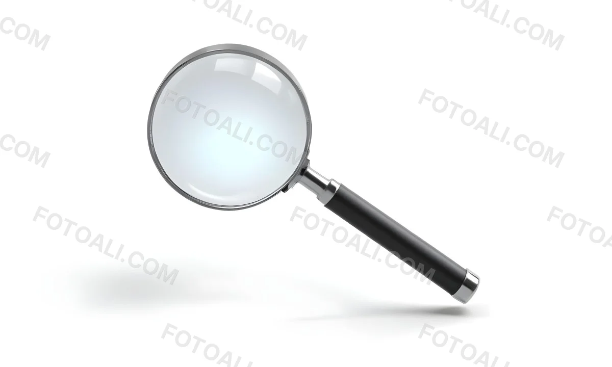 3d Model A Magnifying Glass With A Black Handle And A Silver Frame Casting A Shadow On A Black Background Figure Octane Render Volumetric Highly Detailed Videogame Aesthetic 2 7984