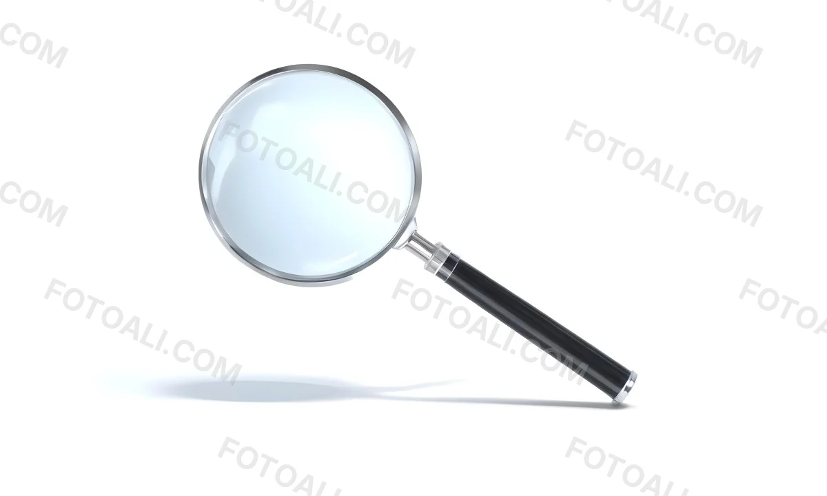 3d Model A Magnifying Glass With A Black Handle And A Silver Frame Casting A Shadow On A Black Background Figure Octane Render Volumetric Highly Detailed Videogame Aesthetic 3 9acc