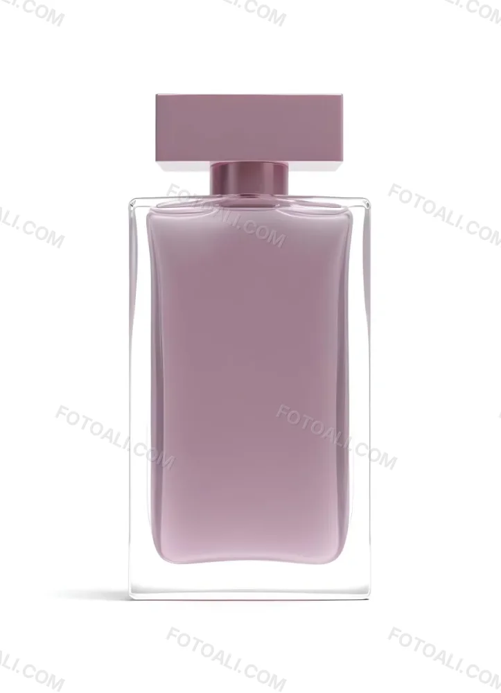 3d Model A Perfume Bottle With A Rectangular Shape And A Pink Liquid Inside On A White Background Figure Octane Render Volumetric Highly Detailed Videogame Aesthetic 24 4d69