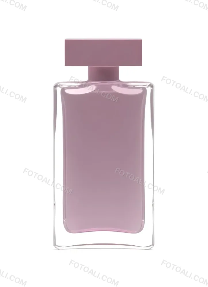 3d Model A Perfume Bottle With A Rectangular Shape And A Pink Liquid Inside On A White Background Figure Octane Render Volumetric Highly Detailed Videogame Aesthetic 33 126d