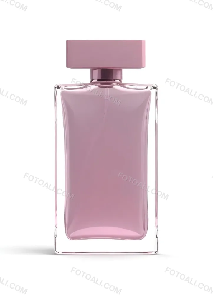 3d Model A Perfume Bottle With A Rectangular Shape And A Pink Liquid Inside On A White Background Figure Octane Render Volumetric Highly Detailed Videogame Aesthetic 43 4c0b