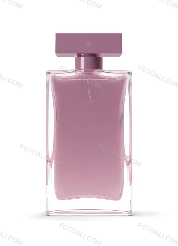 3d Model A Perfume Bottle With A Rectangular Shape And A Pink Liquid Inside On A White Background Figure Octane Render Volumetric Highly Detailed Videogame Aesthetic 45 5ab1