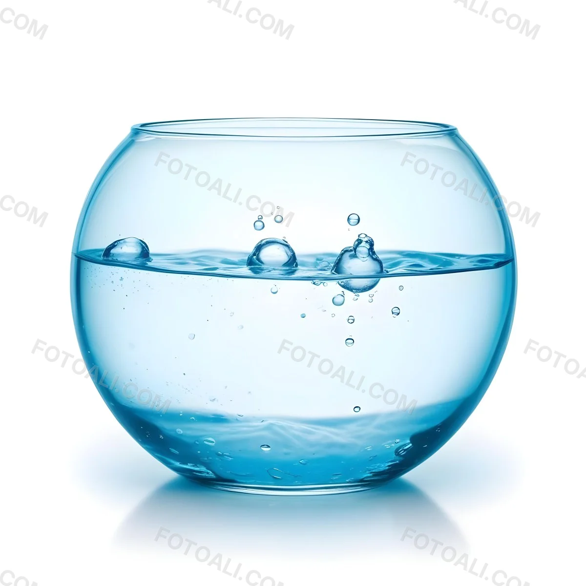 3d Model A Round Glass Fishbowl Filled With Water The Water Is Rippling And Has Bubbles Isolated On A White Background Figure Octane Render Volumetric Highly Detailed Videogame Aesthetic 52 9ebb