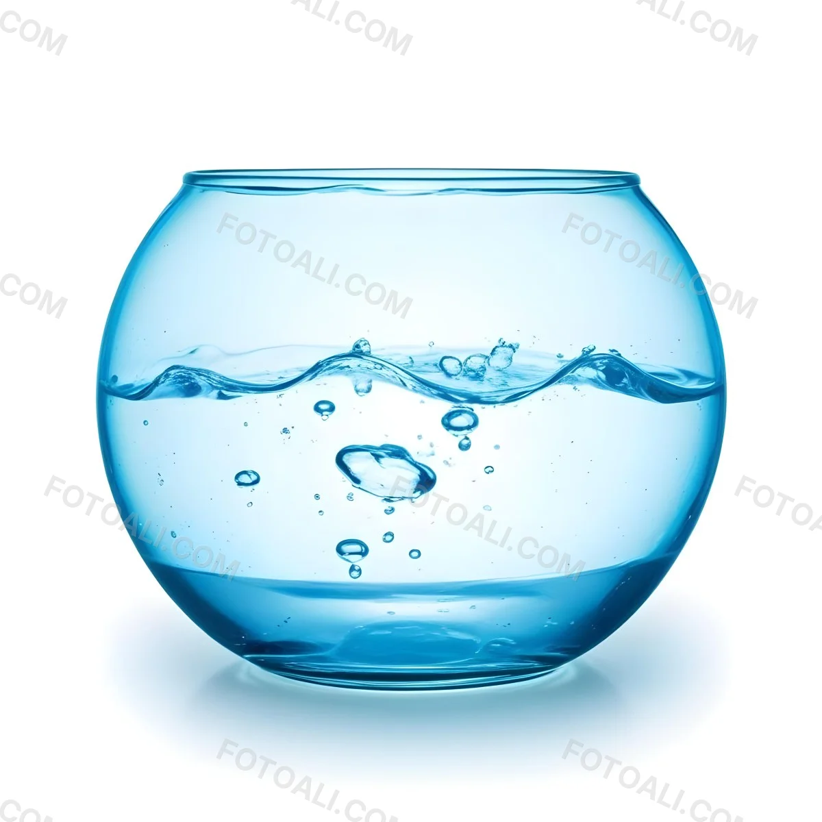 3d Model A Round Glass Fishbowl Filled With Water The Water Is Rippling And Has Bubbles Isolated On A White Background Figure Octane Render Volumetric Highly Detailed Videogame Aesthetic 54 1a6e