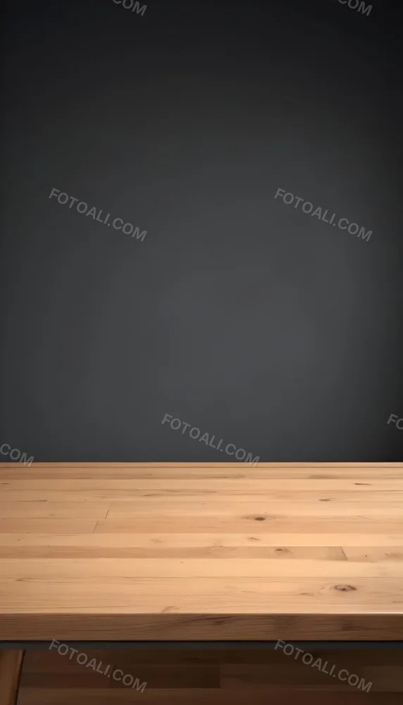 3d Model A Wooden Table With A Dark Gray Wall In The Background The Table Is Made Of Gray Wood And Has A Smooth Surface Figure Octane Render Volumetric Highly Detailed Videogame Aesthetic 21 B82a