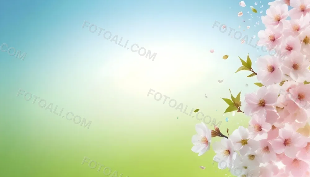 3d Model Cherry Blossom Petals Falling Pink Flowers Pastel Background Soft Light Dreamy Atmosphere Spring Season Floral Design Nature Inspired Delicate Details Pastel Colors Figure Octane Render Volumetric H 92dd