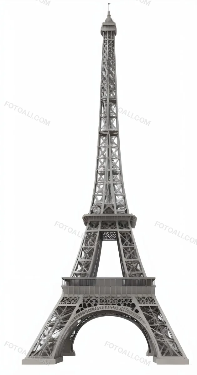 3d Model Eiffel Tower On A White Background Figure Octane Render Volumetric Highly Detailed Videogame Aesthetic 12 4174