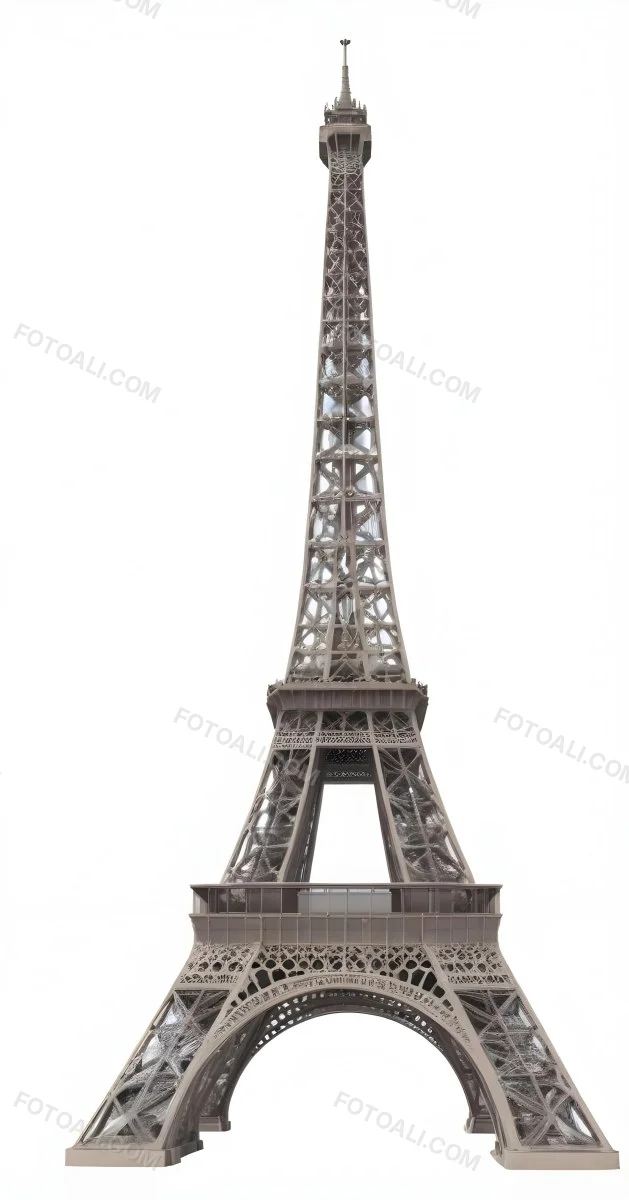 3d Model Eiffel Tower On A White Background Figure Octane Render Volumetric Highly Detailed Videogame Aesthetic 17 Ec92