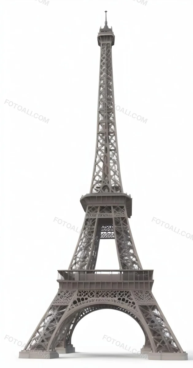 3d Model Eiffel Tower On A White Background Figure Octane Render Volumetric Highly Detailed Videogame Aesthetic 18 D59c