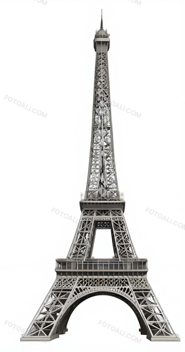 3d Model Eiffel Tower On A White Background Figure Octane Render Volumetric Highly Detailed Videogame Aesthetic 21 B041