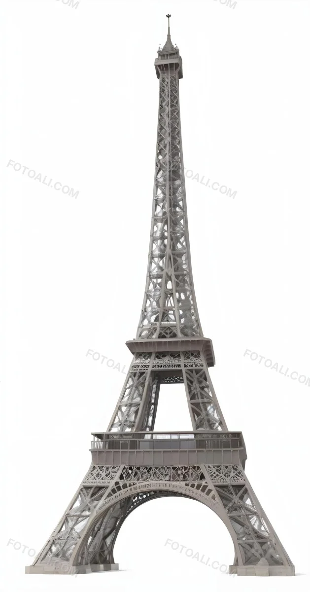 3d Model Eiffel Tower On A White Background Figure Octane Render Volumetric Highly Detailed Videogame Aesthetic 8 00ef