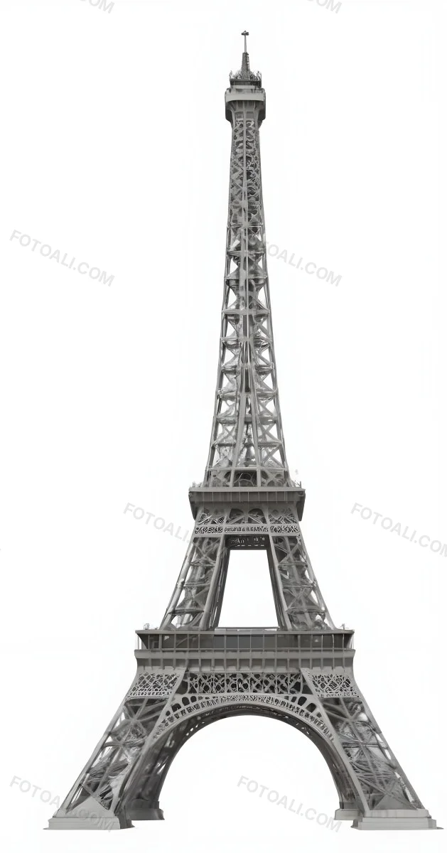 3d Model Eiffel Tower On A White Background Figure Octane Render Volumetric Highly Detailed Videogame Aesthetic 9 8d59