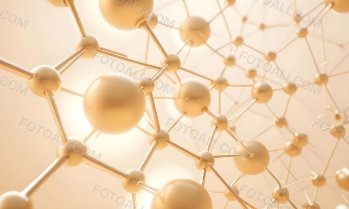 3d Model Golden Spheres Connected By Thin Rods In A Grid Like Structure Soft Lighting Clean And Minimalist Design Abstract Representation Of Molecular Structure Bright Background Figure Octane Render Volumetric 39 4494