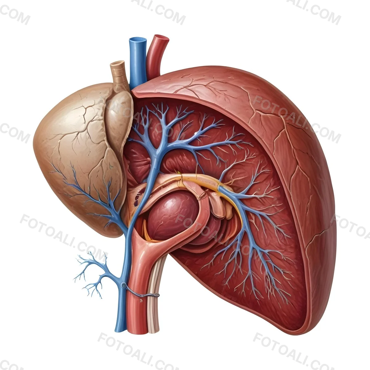 3d Model Human Liver Anatomy On A White Background Figure Octane Render Volumetric Highly Detailed Videogame Aesthetic 14 8257