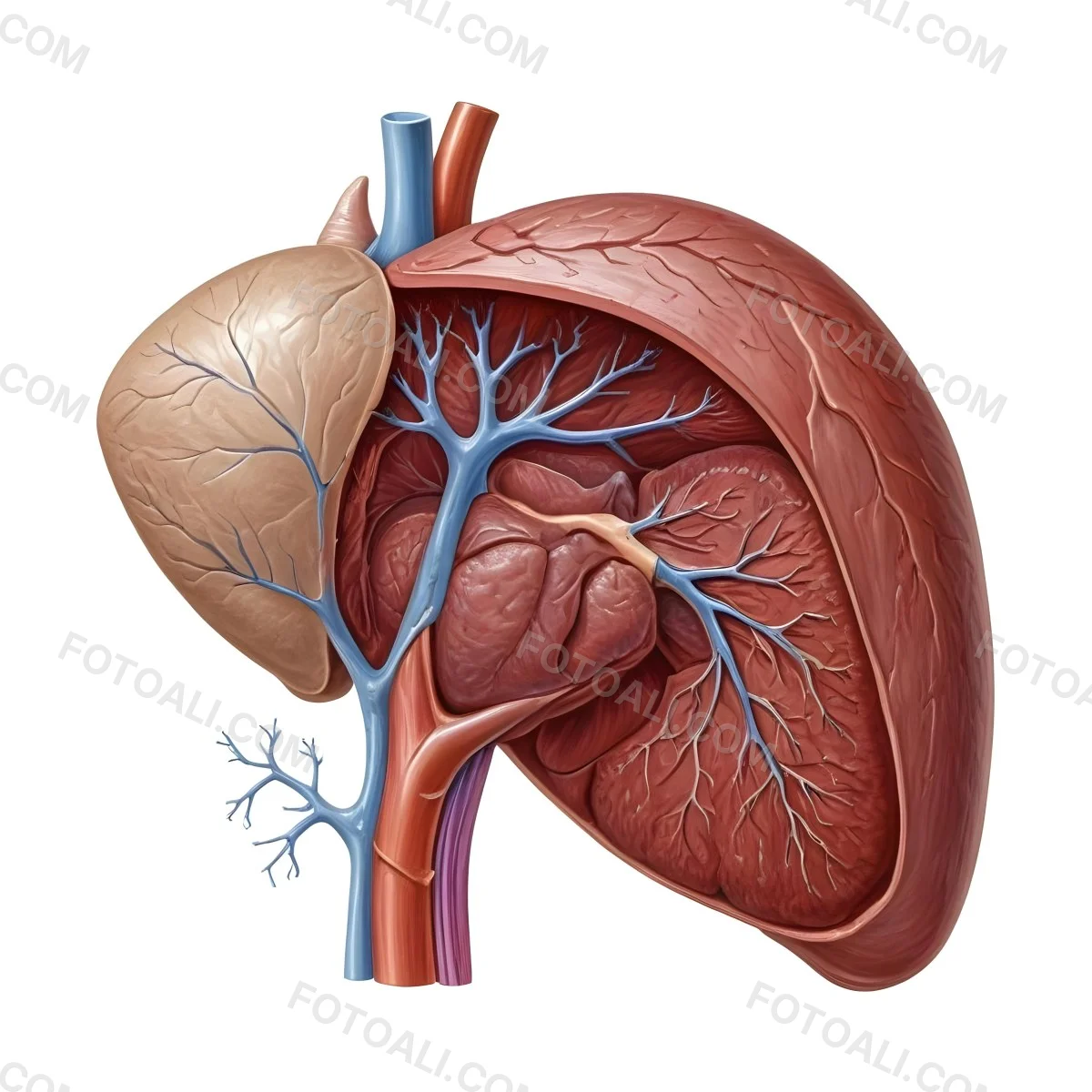3d Model Human Liver Anatomy On A White Background Figure Octane Render Volumetric Highly Detailed Videogame Aesthetic 16 7bc2