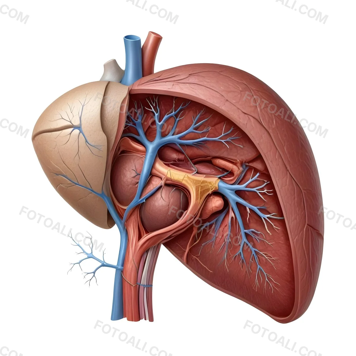 3d Model Human Liver Anatomy On A White Background Figure Octane Render Volumetric Highly Detailed Videogame Aesthetic 33 0c70