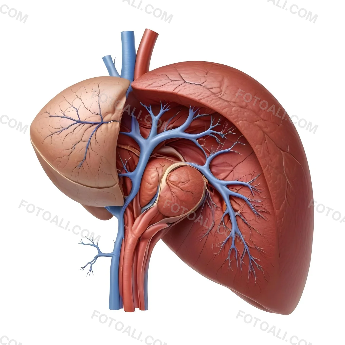3d Model Human Liver Anatomy On A White Background Figure Octane Render Volumetric Highly Detailed Videogame Aesthetic 37 92db