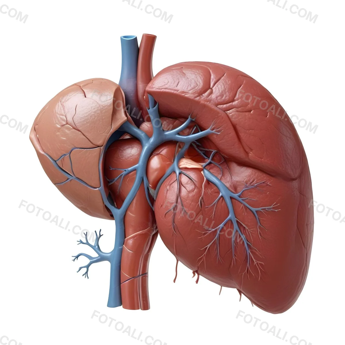 3d Model Human Liver Anatomy On A White Background Figure Octane Render Volumetric Highly Detailed Videogame Aesthetic 38 605a