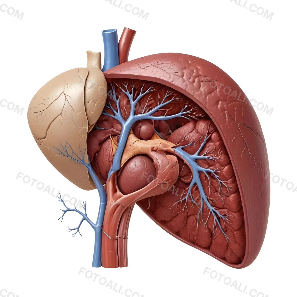 3d Model Human Liver Anatomy On A White Background Figure Octane Render Volumetric Highly Detailed Videogame Aesthetic 9 F691