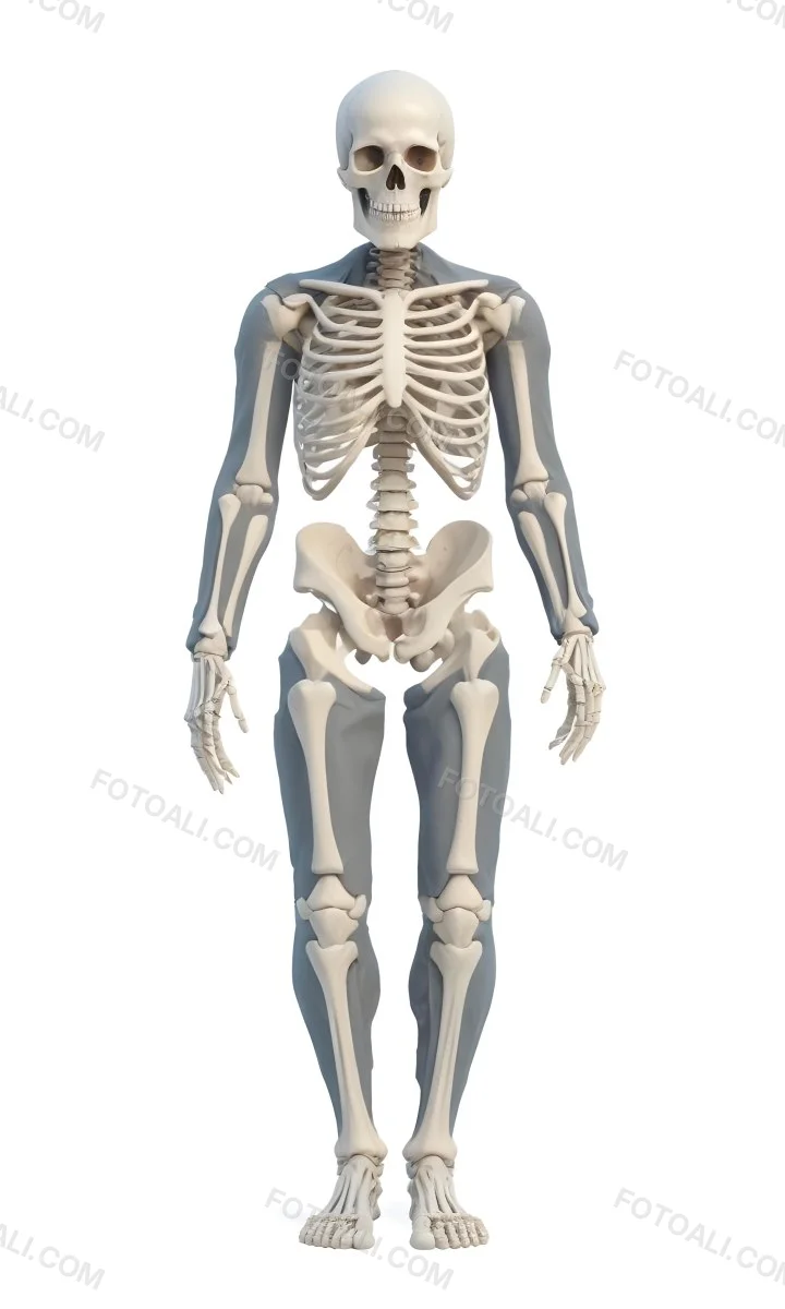 3d Model Human Skeleton On A White Background Figure Octane Render Volumetric Highly Detailed Videogame Aesthetic 44